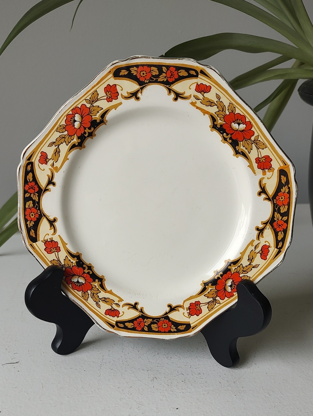 Vintage Made In England Alfred Meakin Floral Decorative Plate